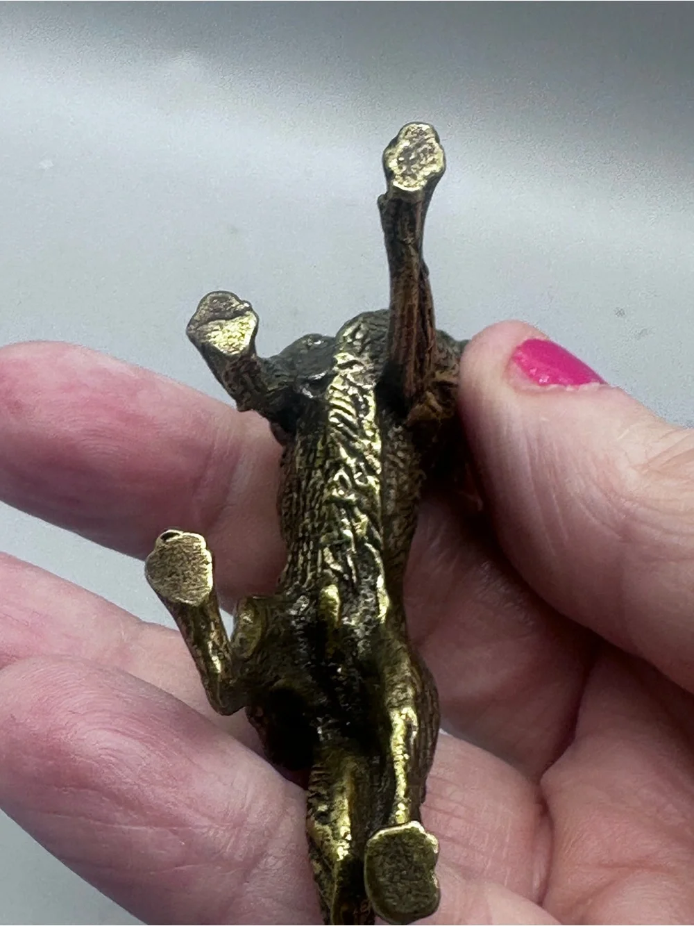 Brass German Shepherd Dog Figurine Toy - Classic Pet Décor